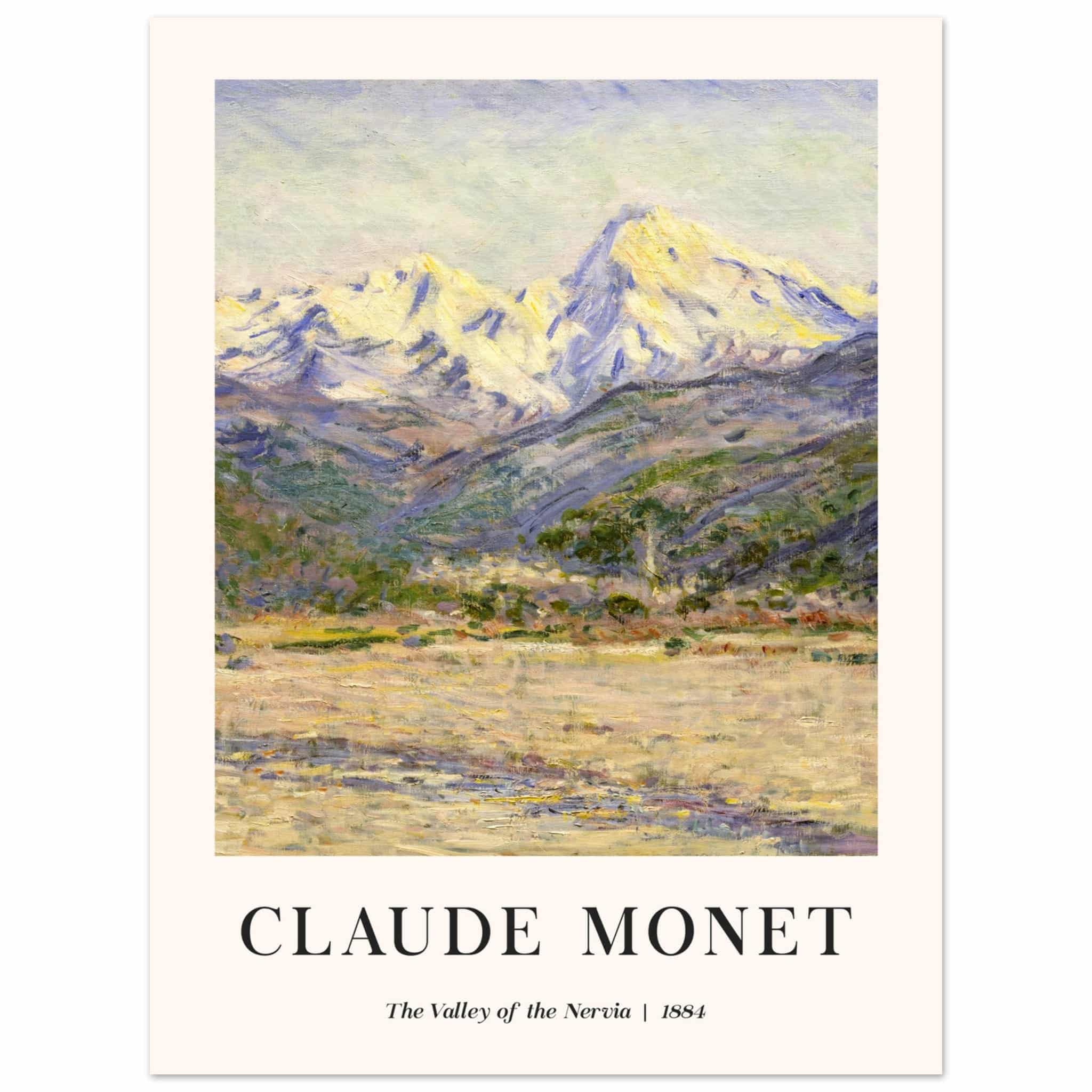 Artfulprints Poster Claude Monet - The valley of the Nervia - 30x40 cm