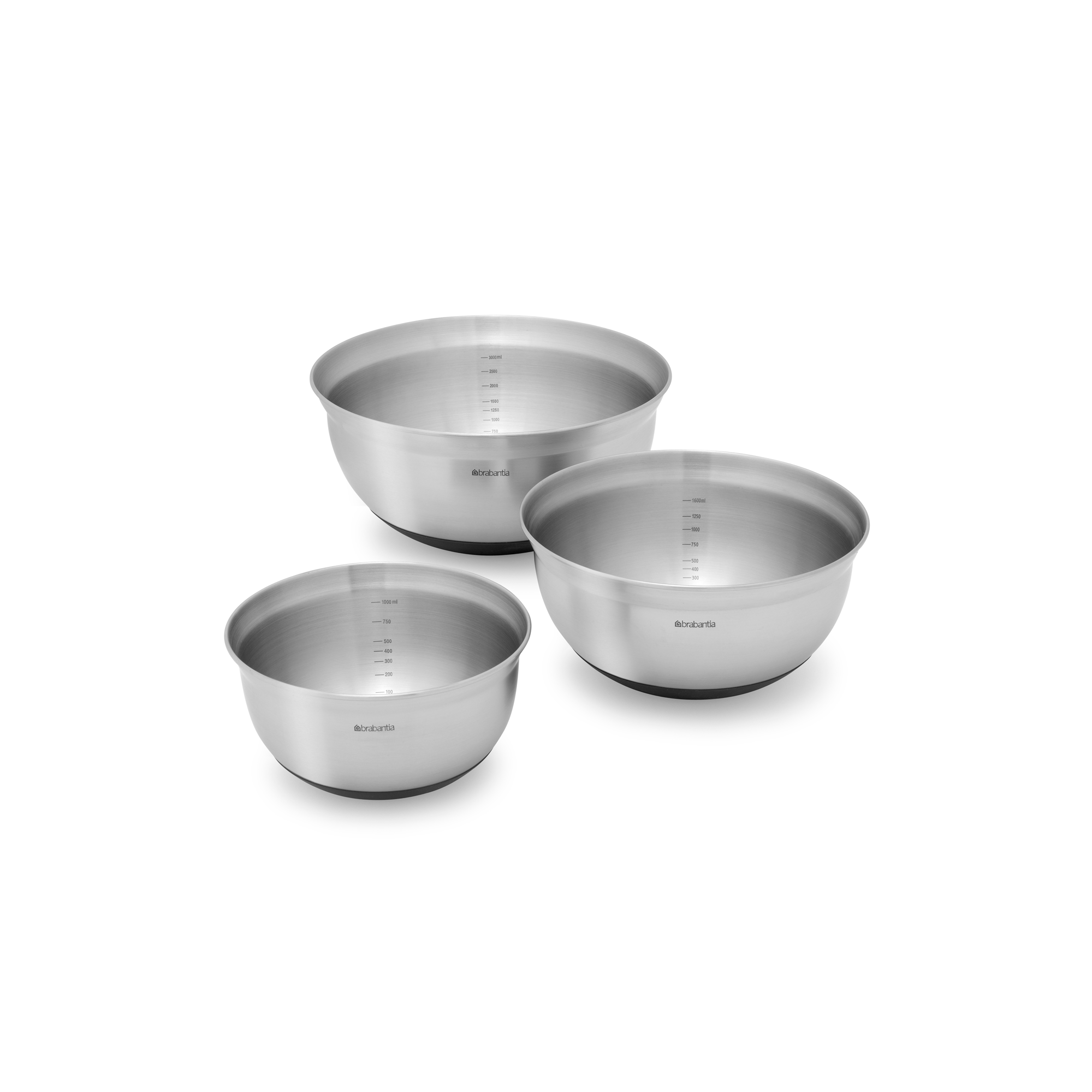 Brabantia Profile Mengkommenset met antislip bodem, 1,0 liter, 1,6 lit