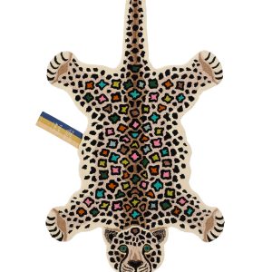 Doing Goods Disco Luipaard Vloerkleed – Groot 150 x 90 x 2 cm – 100% w Doing Goods Disco Luipaard Vloerkleed – Groot 150 x 90 x 2 cm – 100% w