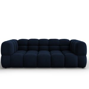 Cosmopolitan Design Bank Sky 3-zits, flueel, koningsblauw – 102x214x70
