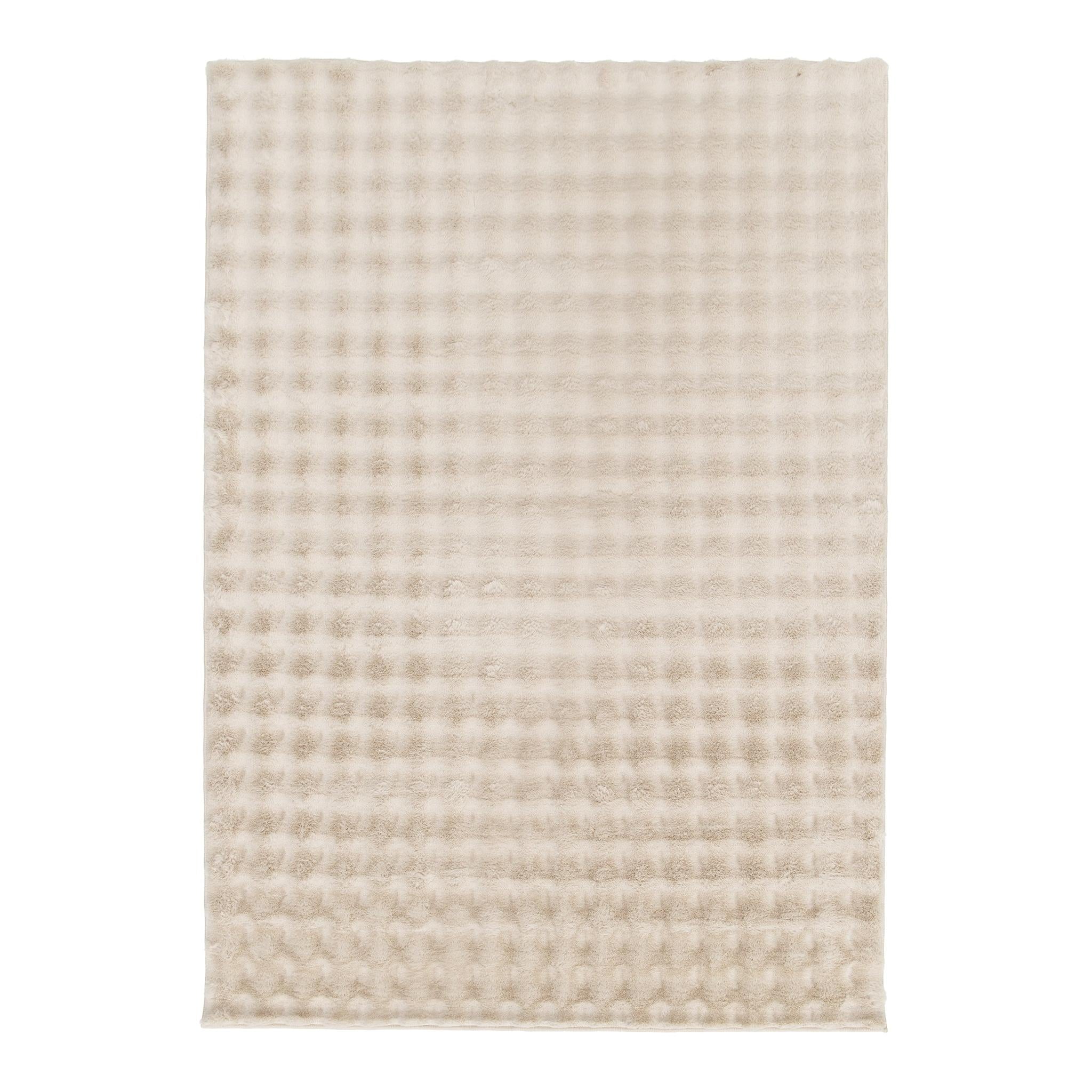 AFK Living vloerkleed Kumo - reliëfeffect - beige - 120 x 160 cm