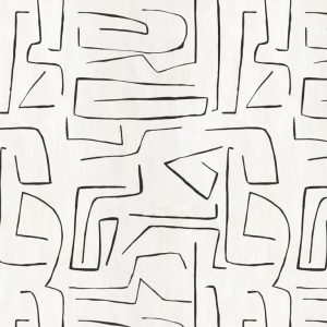 Catchii Behang Curvy waves Off White Catchii Behang Curvy waves Off White