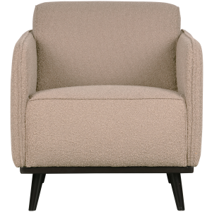 WOOOD fauteuil Statement – Polyester – Beige – 77x72x93
