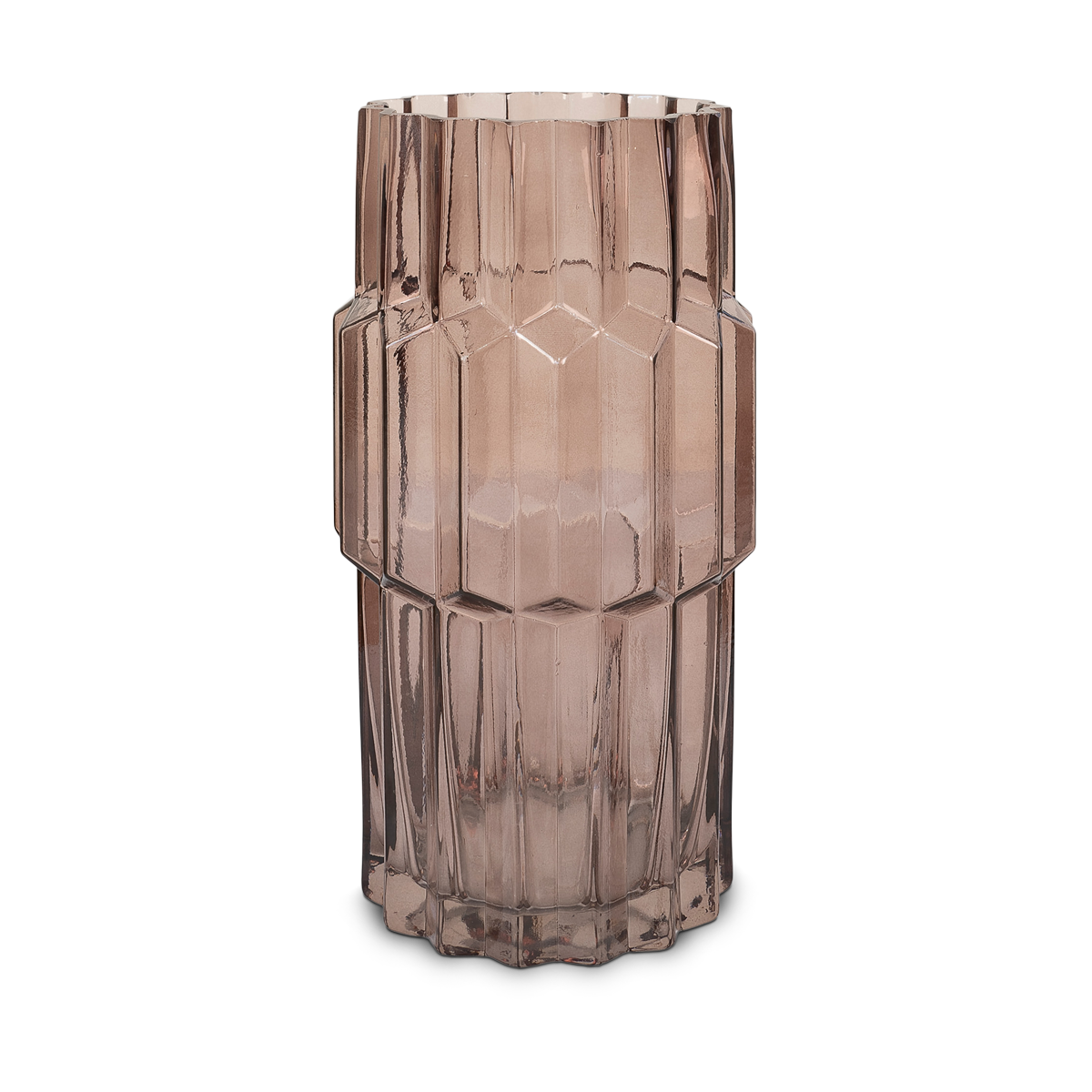 Artichok Patty glazen vaas paars - 14,5 x 26 cm