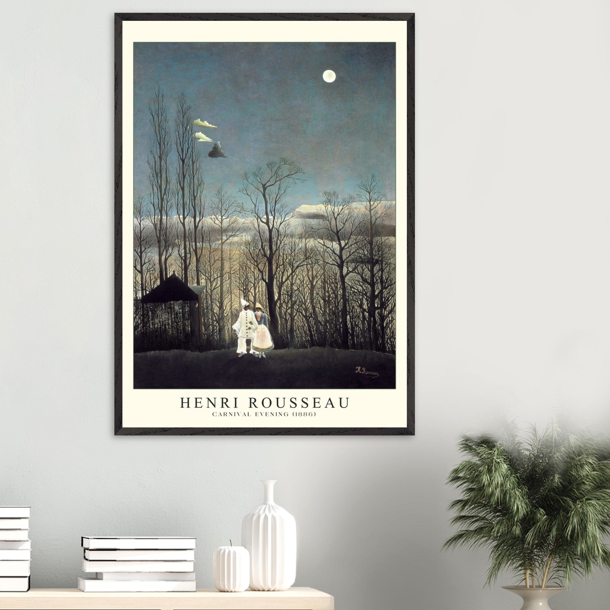 Artfulprints Poster Henri Rousseau - Carnival evening - 70x100 cm - Bl