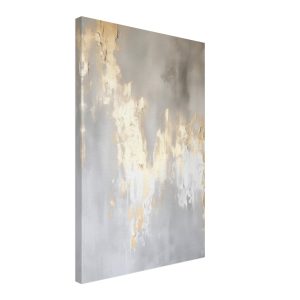 Artfulprints Canvas Abstract – Golden touch canvas – 40×60 cm – Grijs Artfulprints Canvas Abstract – Golden touch canvas – 40×60 cm – Grijs