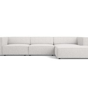 Cosmopolitan Design rechter hoekbank Arendal 4-zits, chenille, lichtgr Cosmopolitan Design rechter hoekbank Arendal 4-zits, chenille, lichtgr