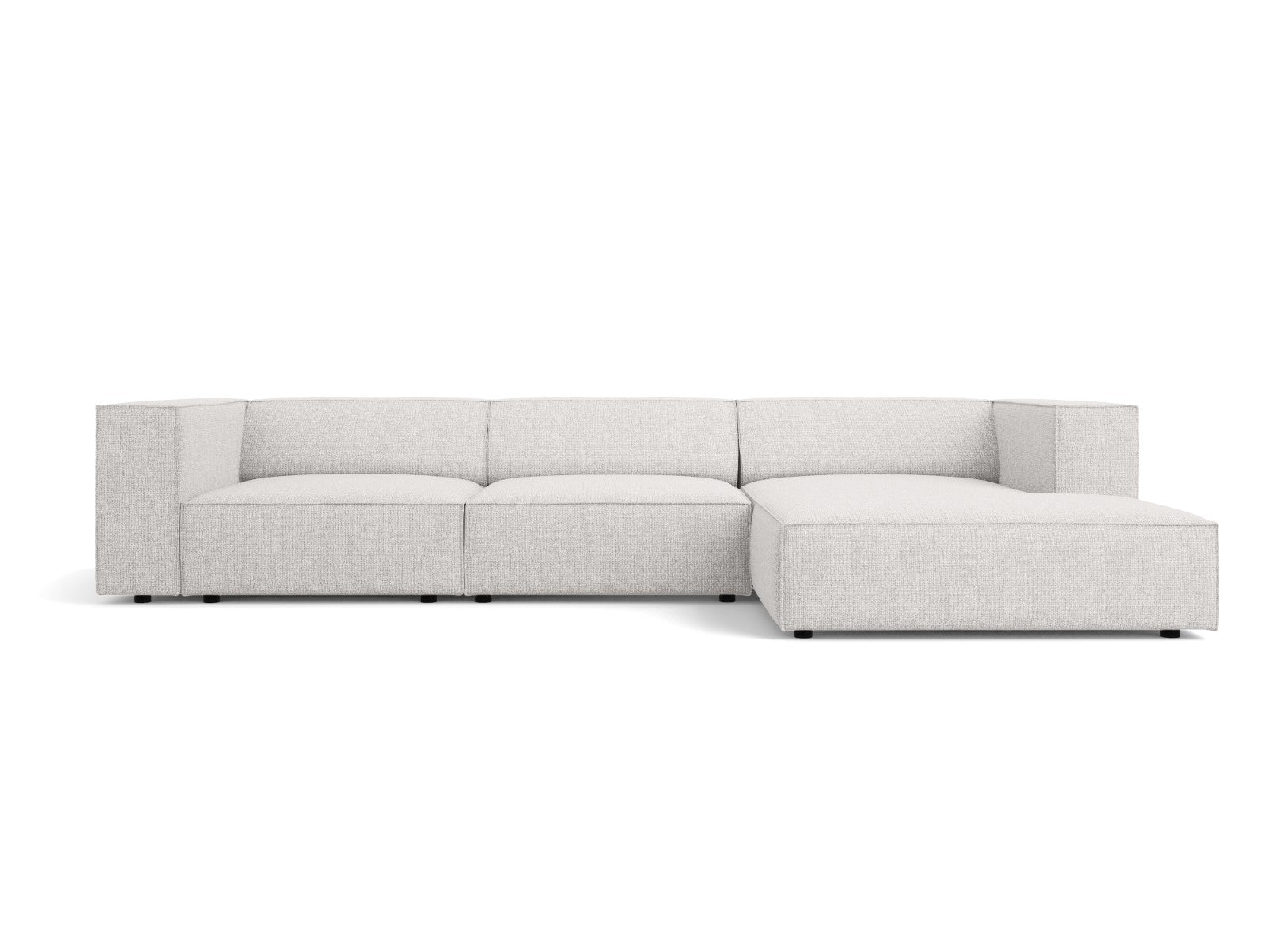 Cosmopolitan Design rechter hoekbank Arendal 4-zits, chenille, lichtgr
