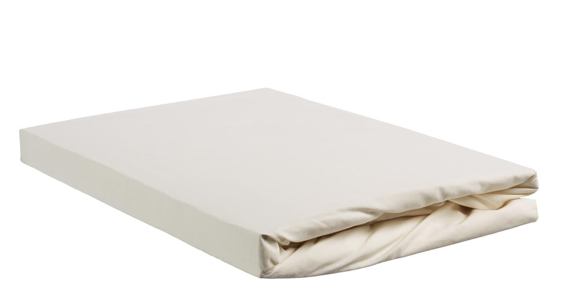 Ambiante hoeslaken AMBIANTE Jersey HL - 160x200/210 cm - gebroken wit