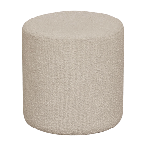 Artichok Jip Ronde Poef Bouclé Stof Ø 34 x 36 cm – Beige