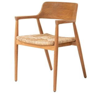 DÉJA Living Eetkamerstoel Lev – Naturel Hout – Set van 2