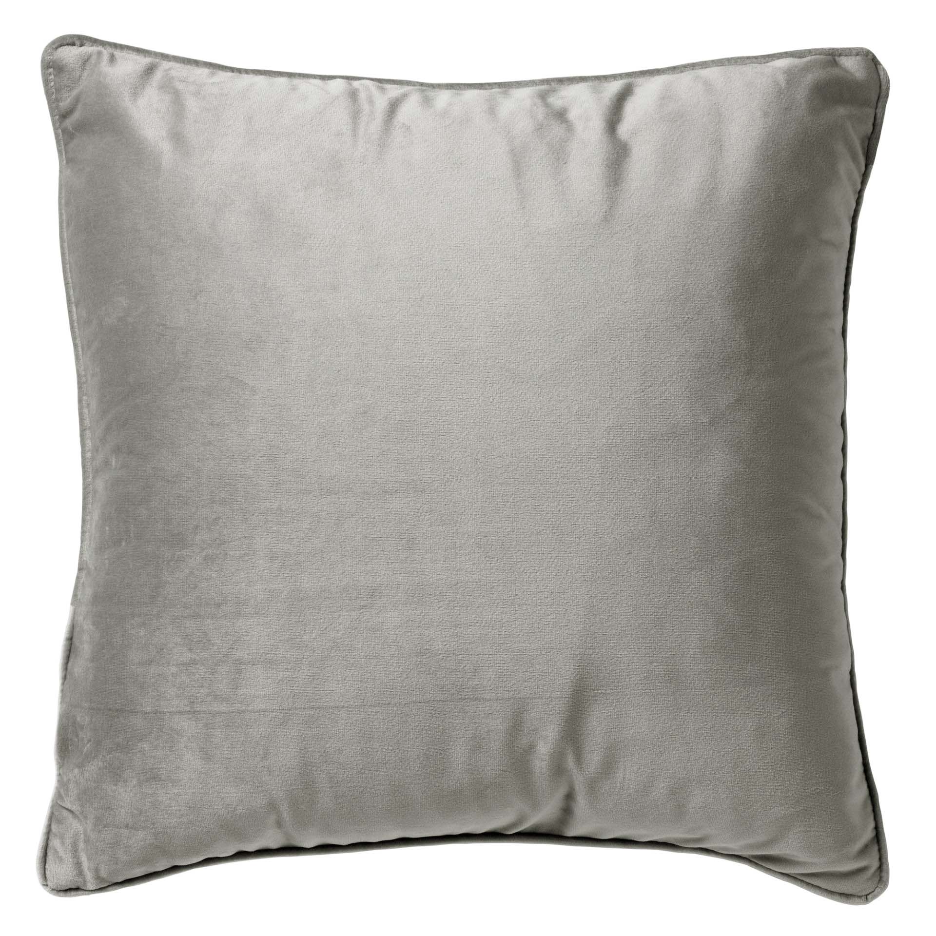 FINN - Kussenhoes 60x60 cm - velvet - effen kleur - Micro Chip - licht