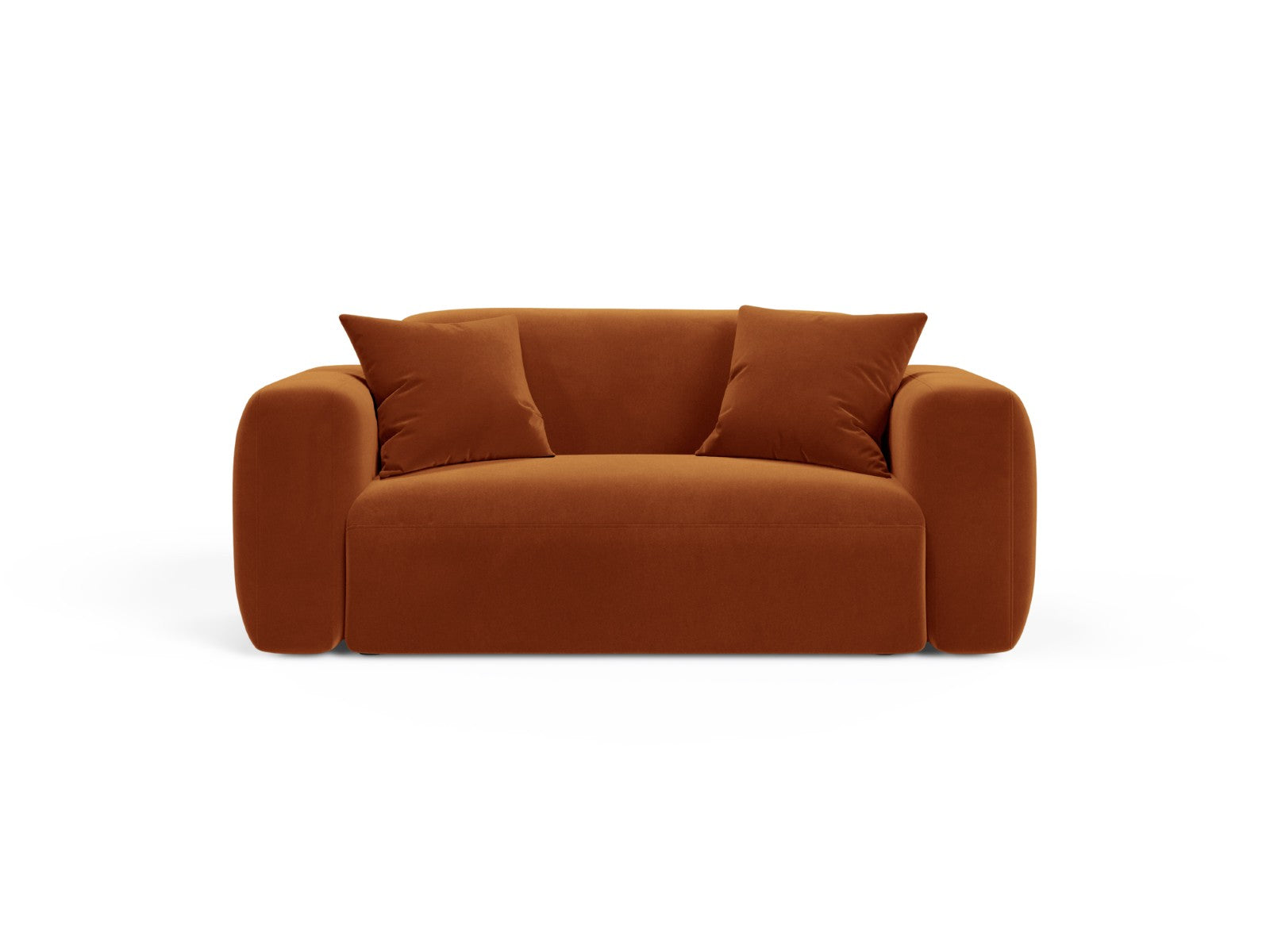 Cosmopolitan Design Modulaire bank Strino 2-zits, flueel terracotta -