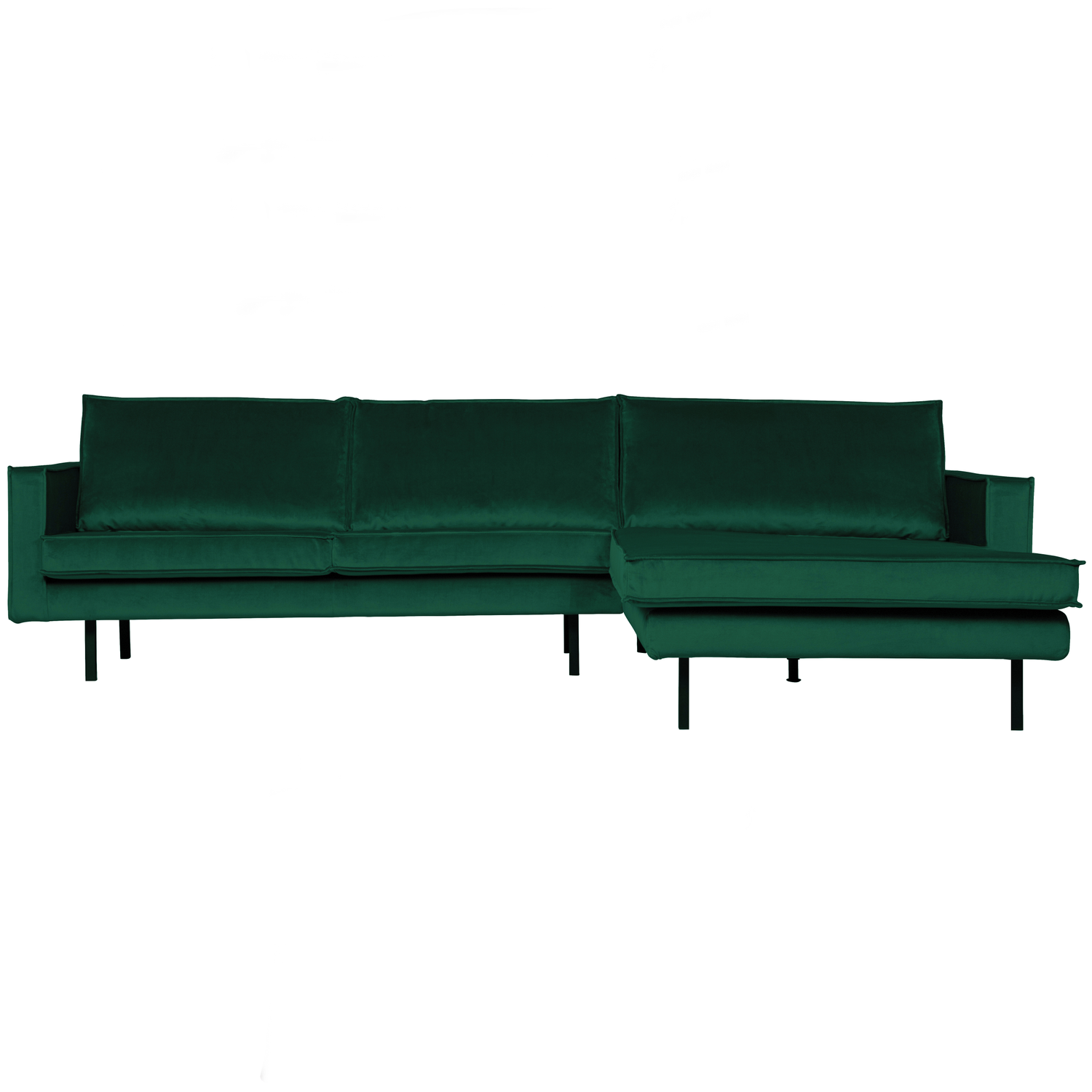 WOOOD chaise longue rechts Rodeo - Velvet - Green Forest