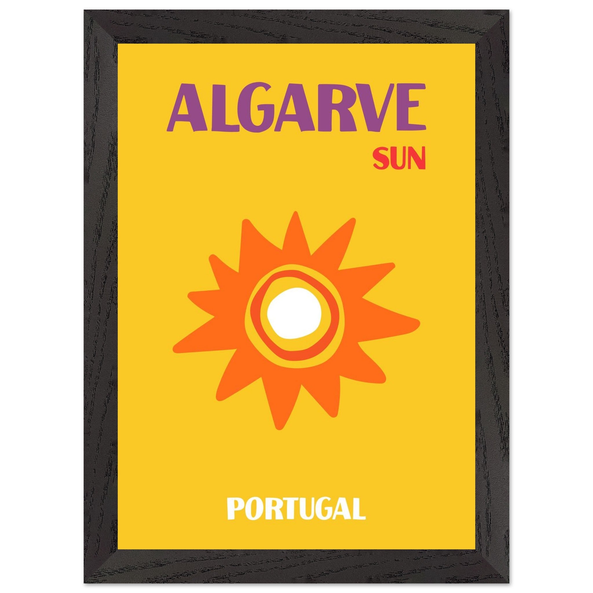 Artfulprints Poster met Lijst Portugal - Algarve - A4 21x29.7 cm - Gee