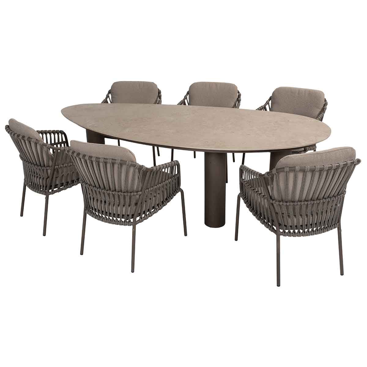 4 Seasons Capalbio tuinset - Arizona tuintafel 240x120 cm 7-delig