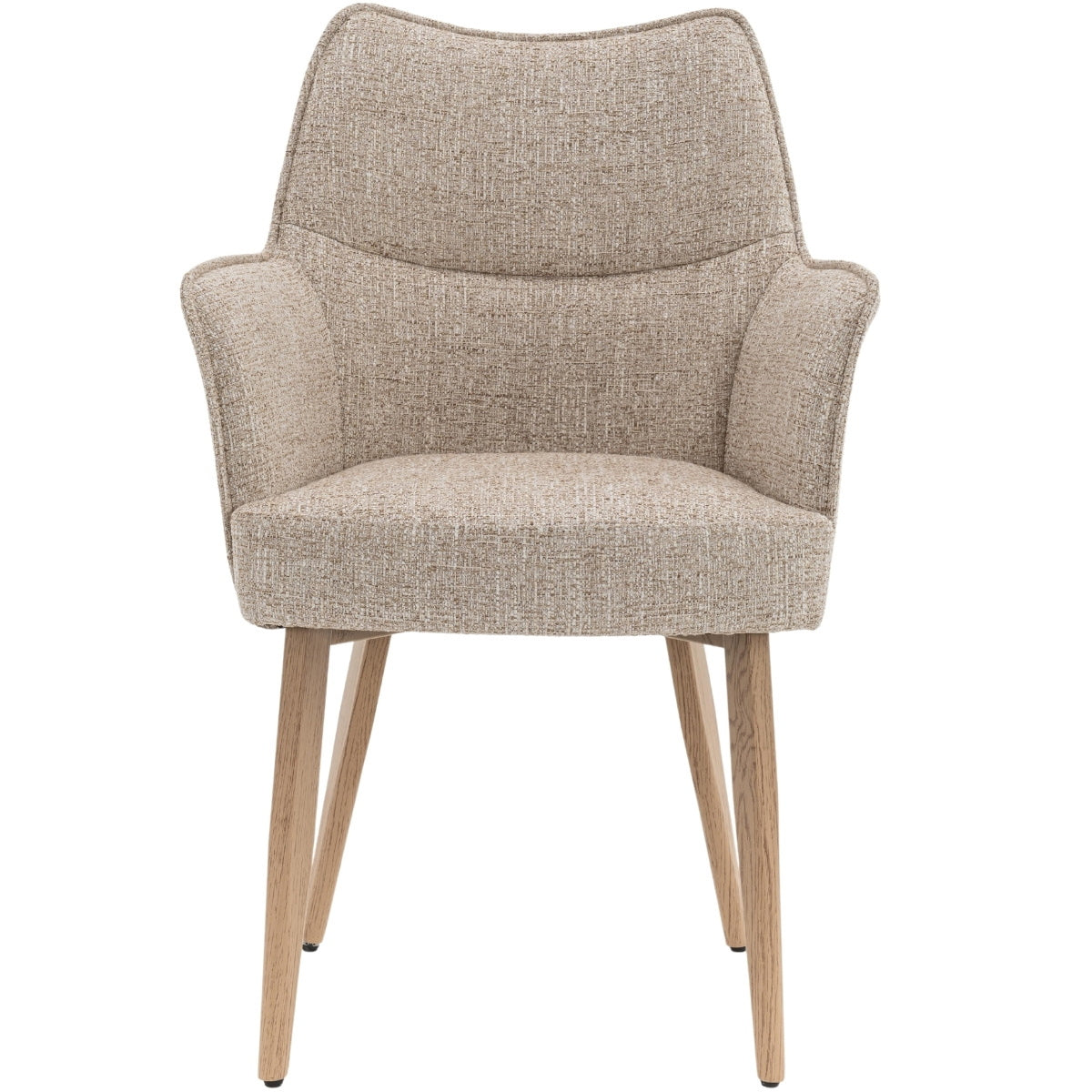 DÉJA Living Eetkamerstoel Zayn - Beige/Naturel - Zithoogte 47cm - Set