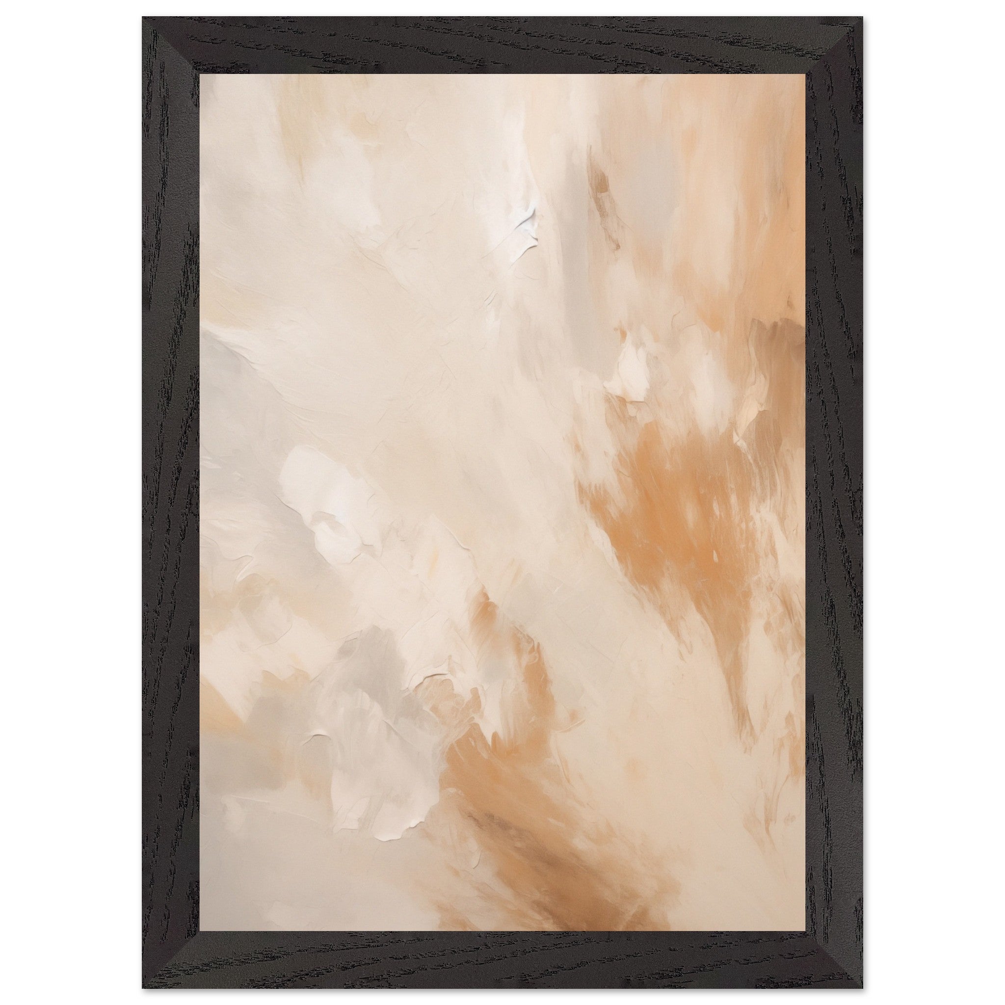 Artfulprints Poster met Lijst Abstract - Golden touch 2 - A4 21x29.7 c