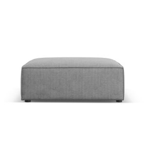 Cosmopolitan Design Poef Arendal chenille met ribbeleffect, donkergrij Cosmopolitan Design Poef Arendal chenille met ribbeleffect, donkergrij