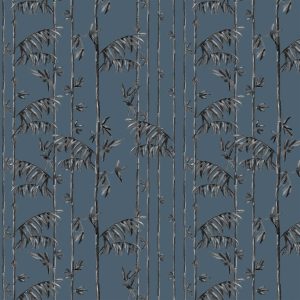 Catchii-Behang Bamboo Leaves blauw Catchii-Behang Bamboo Leaves blauw