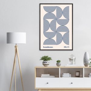 Artfulprints Poster Bauhaus – Twisted arches 1923 – 70×100 cm – Blauw Artfulprints Poster Bauhaus – Twisted arches 1923 – 70×100 cm – Blauw