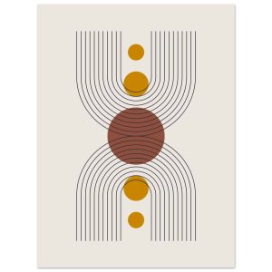 Artfulprints Boho – Centered shape poster 30×40 cm Artfulprints Boho – Centered shape poster 30×40 cm