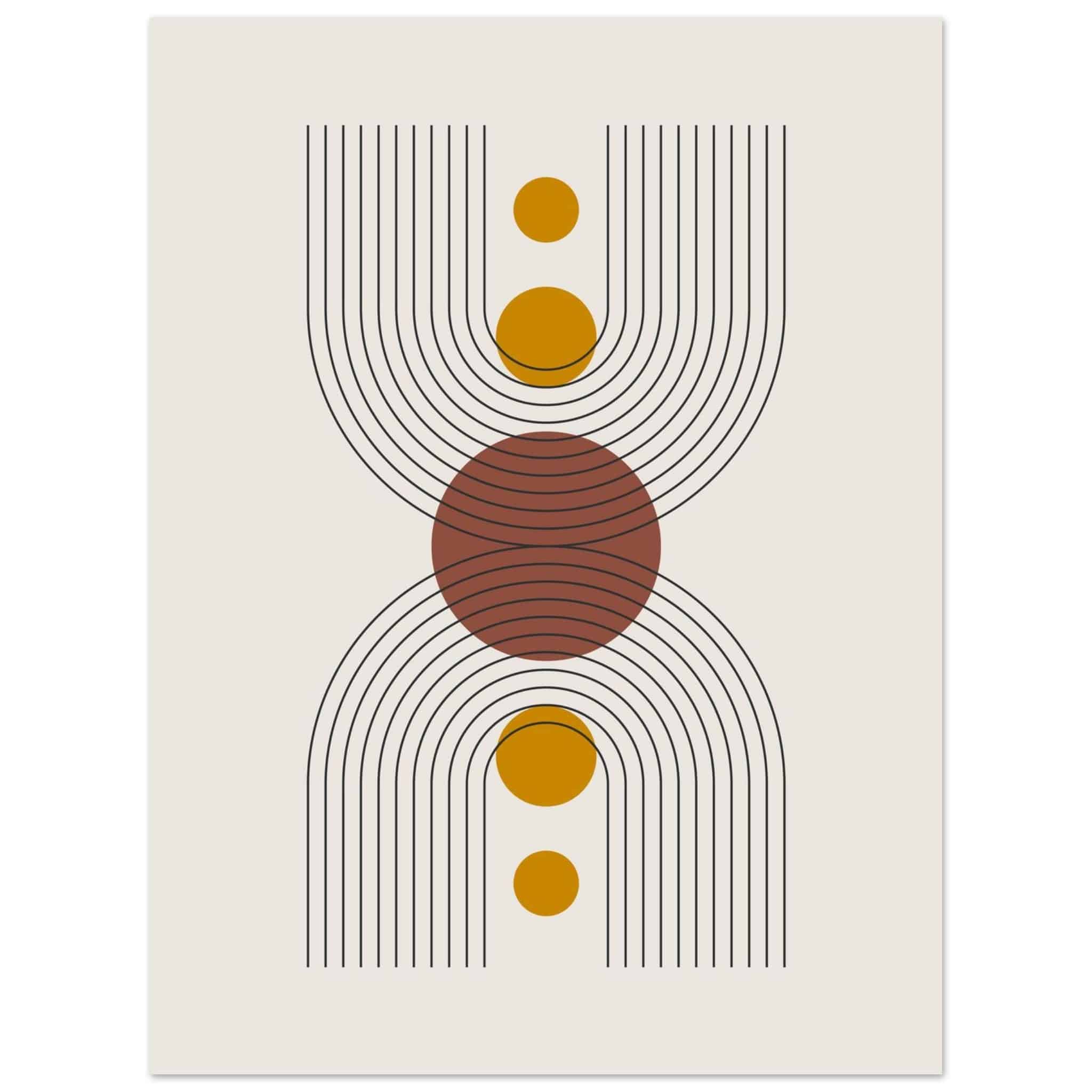 Artfulprints Boho – Centered shape poster 30x40 cm