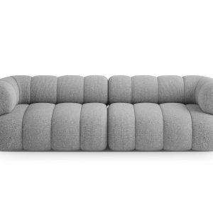 Cosmopolitan Design Bank Koge 4-zits, chenille lichtgrijs – 95x240x70c Cosmopolitan Design Bank Koge 4-zits, chenille lichtgrijs – 95x240x70c