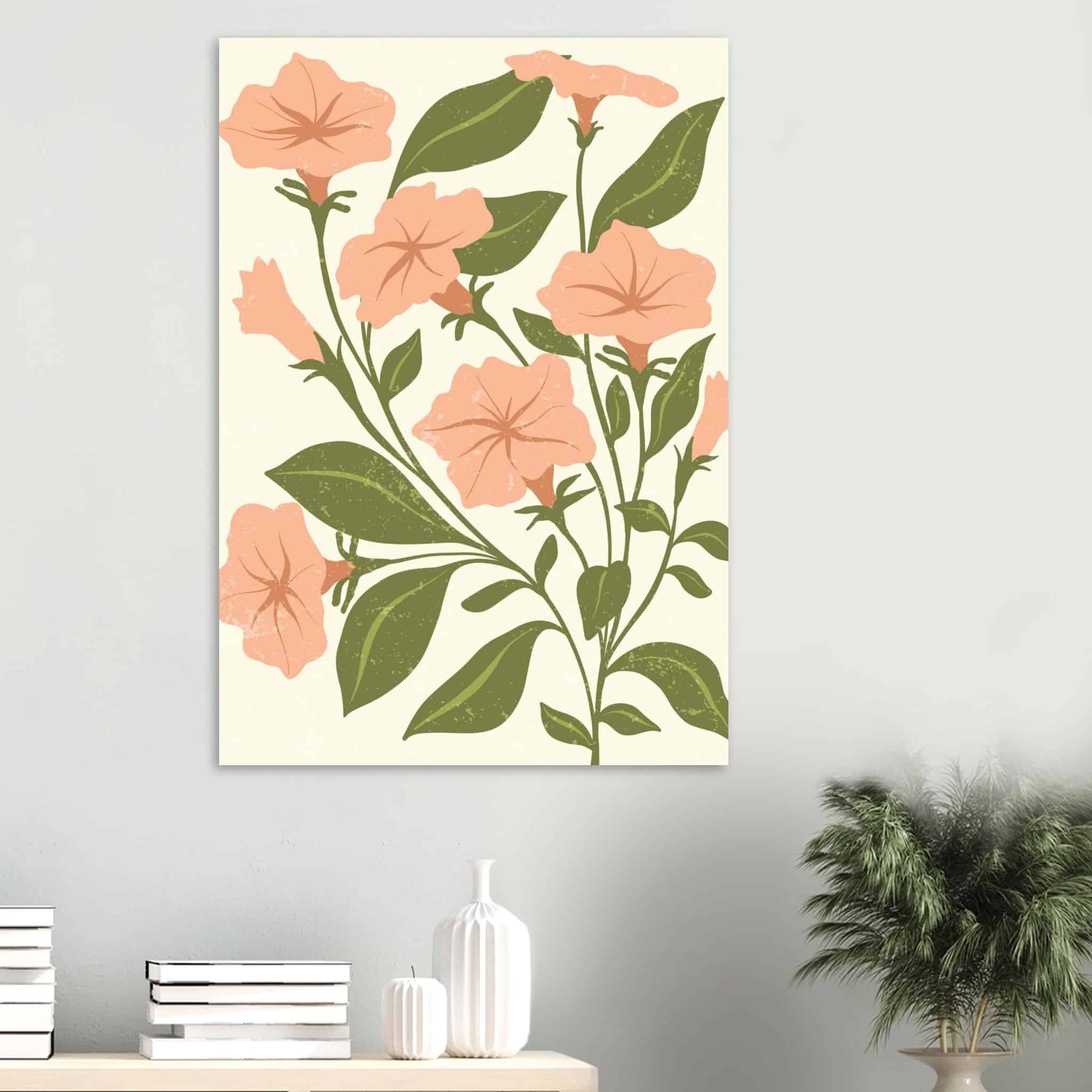 Artfulprints Poster Boho – Garden breeze - 70x100 cm - Roze