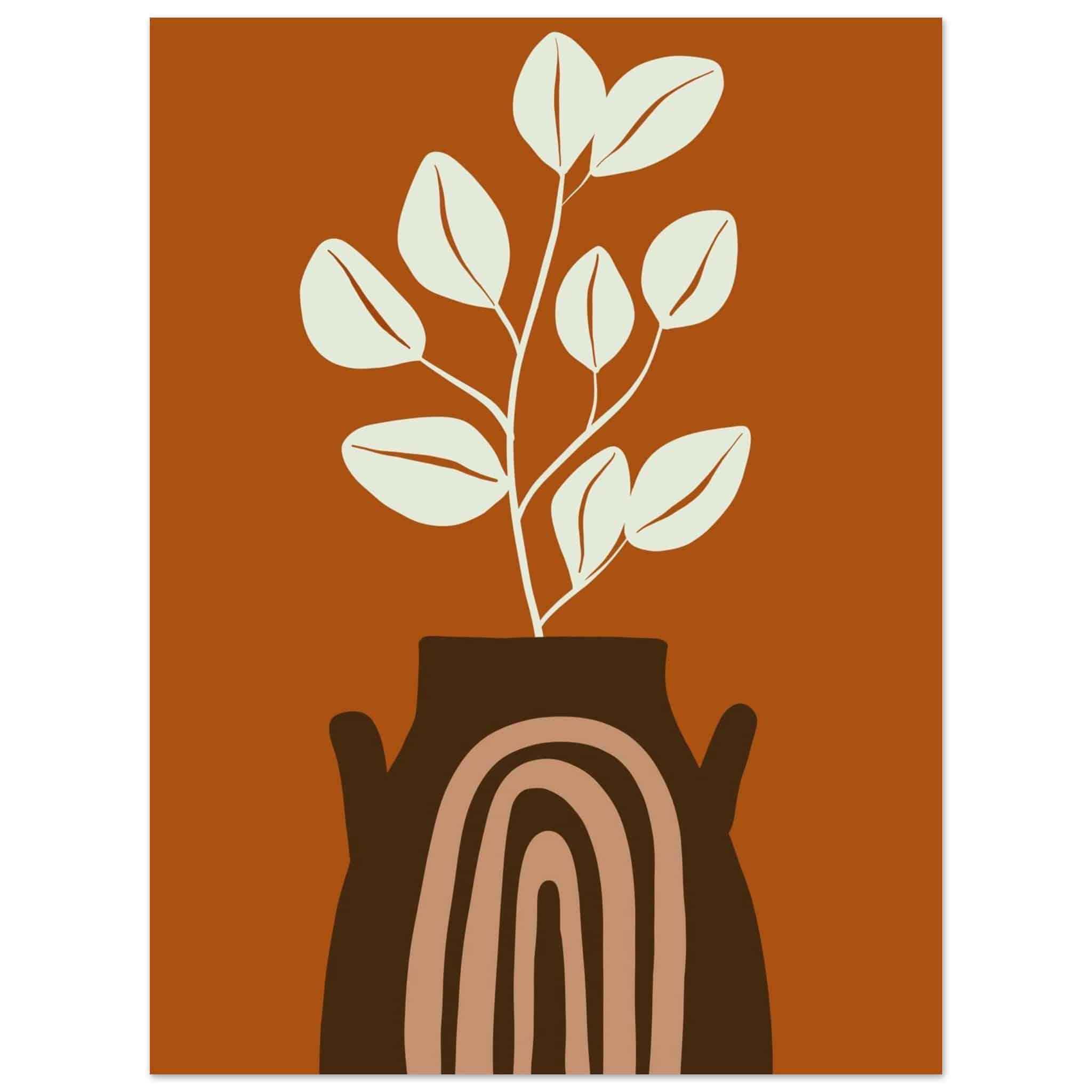 Artfulprints Poster Boho – Terracotta life - 30x40 cm - Terracotta