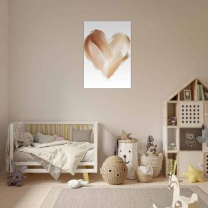 Poster Warm bruin hart – 70×100 cm – Bruin Poster Warm bruin hart – 70×100 cm – Bruin