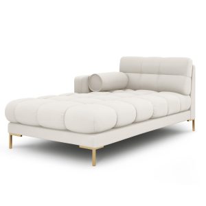 Cosmopolitan Design linker meridiaan Bali structurele stof, lichtbeige Cosmopolitan Design linker meridiaan Bali structurele stof, lichtbeige