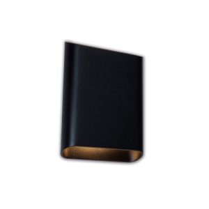 Artdelight wandlamp Diaz – 2 lichts – 4 x 20 cm – zwart Artdelight wandlamp Diaz – 2 lichts – 4 x 20 cm – zwart