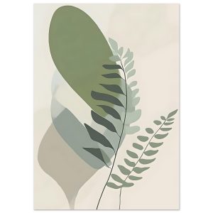 Artfulprints Poster Boho – Overlapping nature – A4 21×29.7 cm – Groen Artfulprints Poster Boho – Overlapping nature – A4 21×29.7 cm – Groen
