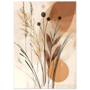 Artfulprints Poster Boho – Golden grass – 50×70 cm – Bruin Artfulprints Poster Boho – Golden grass – 50×70 cm – Bruin