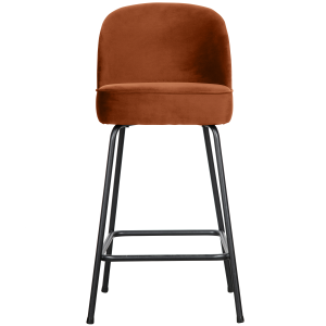 WOOOD barstoel Vogue – Velvet – Roest – 89x50x55 WOOOD barstoel Vogue – Velvet – Roest – 89x50x55