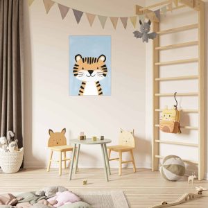 Artfulprints Poster Speelse tijger vriend – 70×100 cm – Oranje Artfulprints Poster Speelse tijger vriend – 70×100 cm – Oranje