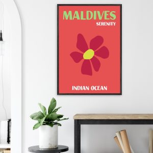 Artfulprints Poster Indian Ocean – Maldives – 70×100 cm – Rood Artfulprints Poster Indian Ocean – Maldives – 70×100 cm – Rood