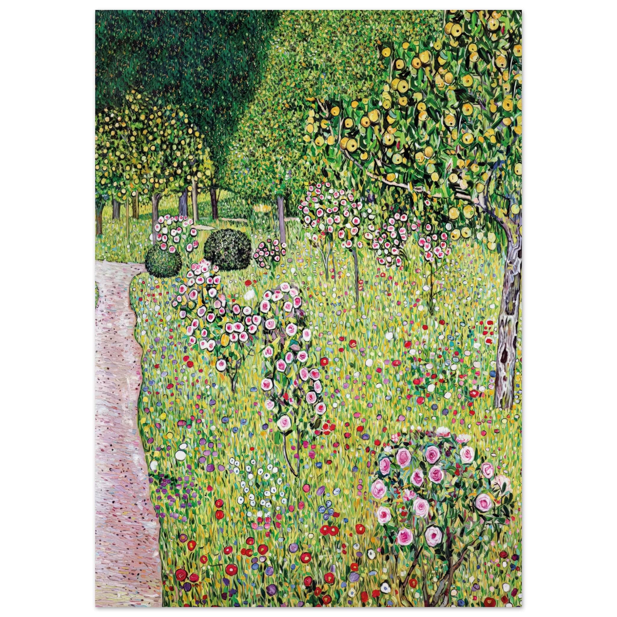 Artfulprints Poster Gustav Klimt - Orchard with roses - 50x70 cm - Gro