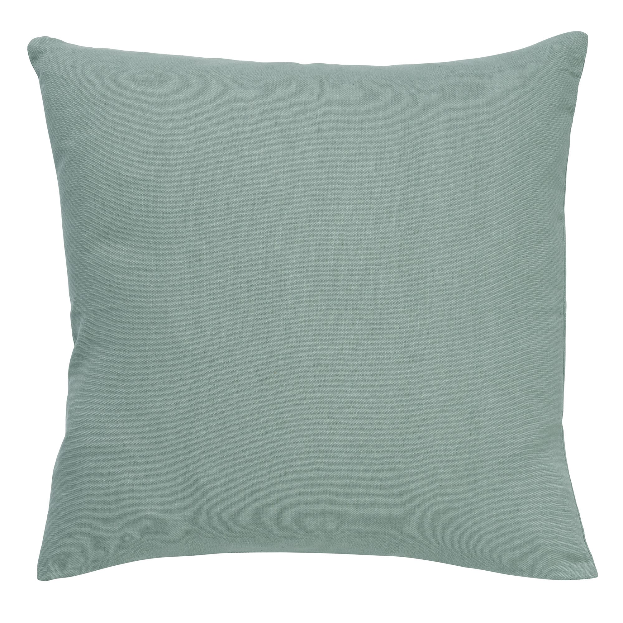 JAMES - Sierkussen 45x45 cm - duurzaam katoen - effen kleur - Jadeite
