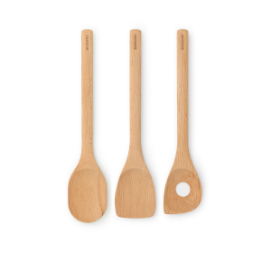 Brabantia Profile Houten keukengerei, set van 3 (lepel, bakspaan, poll Brabantia Profile Houten keukengerei, set van 3 (lepel, bakspaan, poll