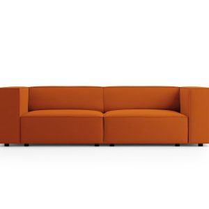 Cosmopolitan Design Bank Arendal 3-zits, flueel, terracotta – 102x204x Cosmopolitan Design Bank Arendal 3-zits, flueel, terracotta – 102x204x