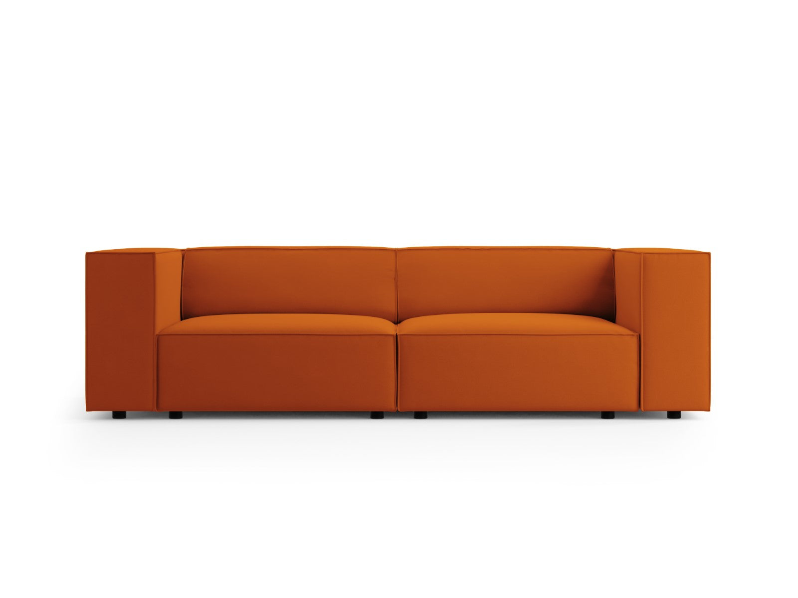 Cosmopolitan Design Bank Arendal 3-zits, flueel, terracotta - 102x204x