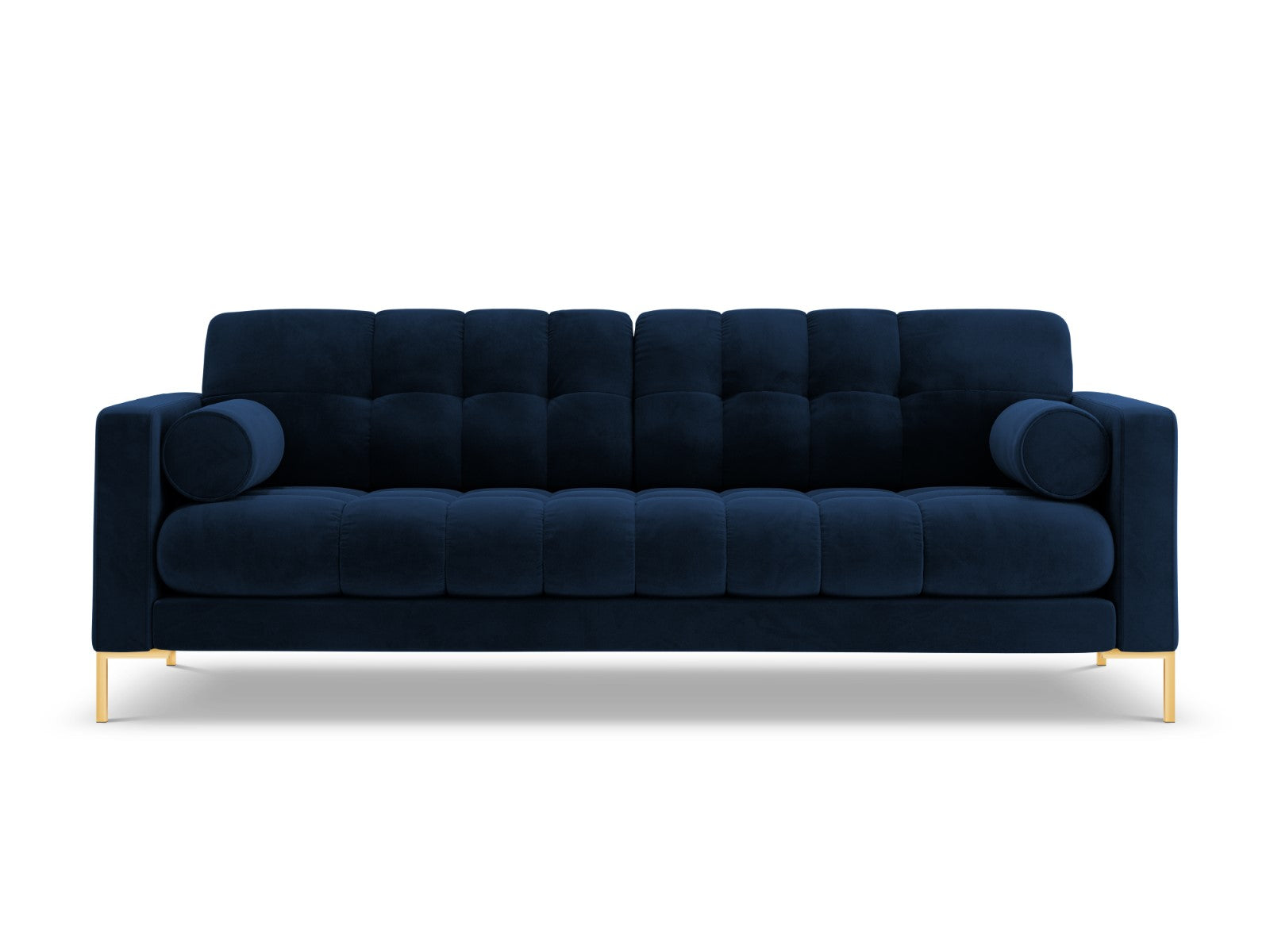 Cosmopolitan Design Bank Bali 4-zits, flueel, koningsblauw - 96x217x75
