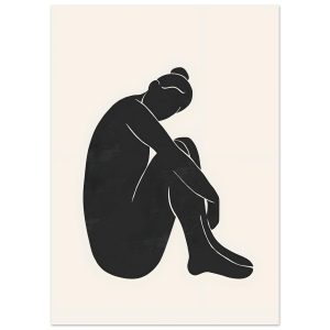 Artfulprints Poster Matisse – The shy lady – 50×70 cm – Zwart / Wit Artfulprints Poster Matisse – The shy lady – 50×70 cm – Zwart / Wit