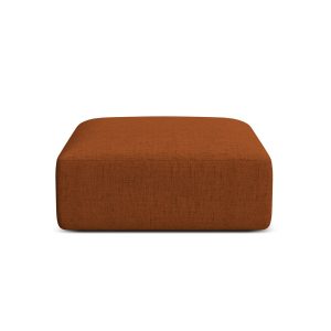 Cosmopolitan Design Poef Campi structurele stof baksteen – 90x90x40cm Cosmopolitan Design Poef Campi structurele stof baksteen – 90x90x40cm