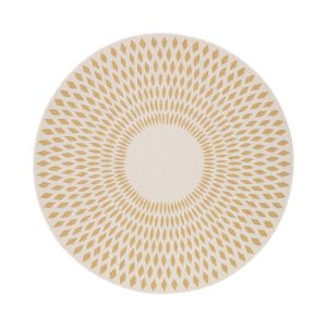 AFK Living vloerkleed Illusion – voor binnen en buiten – geel – 120 x AFK Living vloerkleed Illusion – voor binnen en buiten – geel – 120 x
