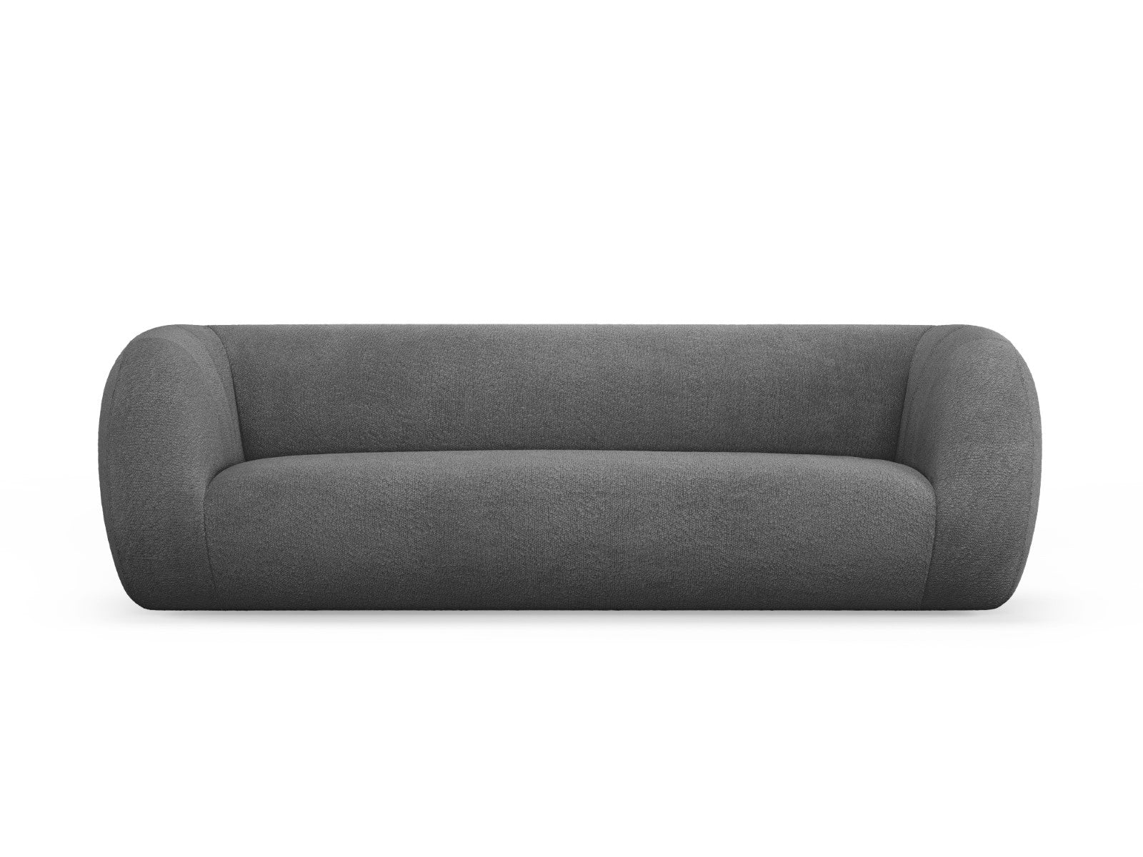 Cosmopolitan Design Bank Essen 3-zits, boucle, donkergrijs - 95x230x86