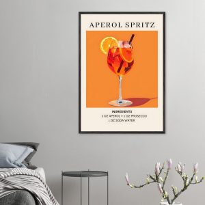 Artfulprints Poster Aperol Spritz – Ingrediënten – 70×100 cm – Oranje Artfulprints Poster Aperol Spritz – Ingrediënten – 70×100 cm – Oranje