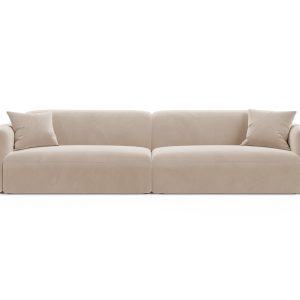Cosmopolitan Design Modulaire bank Strino 4-zits, flueel beige – 98×24 Cosmopolitan Design Modulaire bank Strino 4-zits, flueel beige – 98×24